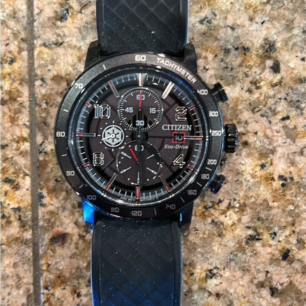 Citizen Eco Drive Star Wars Darth Vader watch.